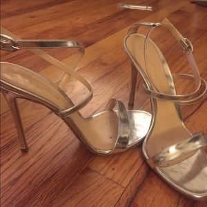 Gianvito Rossi Silver Strappy Sandals